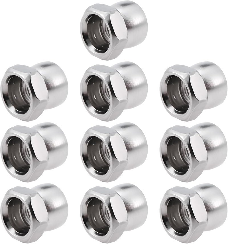 Briny River 10PCS Stainless Steel Nut M6 Break Off Shear Anti Theft Twist Security for Outdoor Equipment Street Lights Surveillance Cameras - Image 1